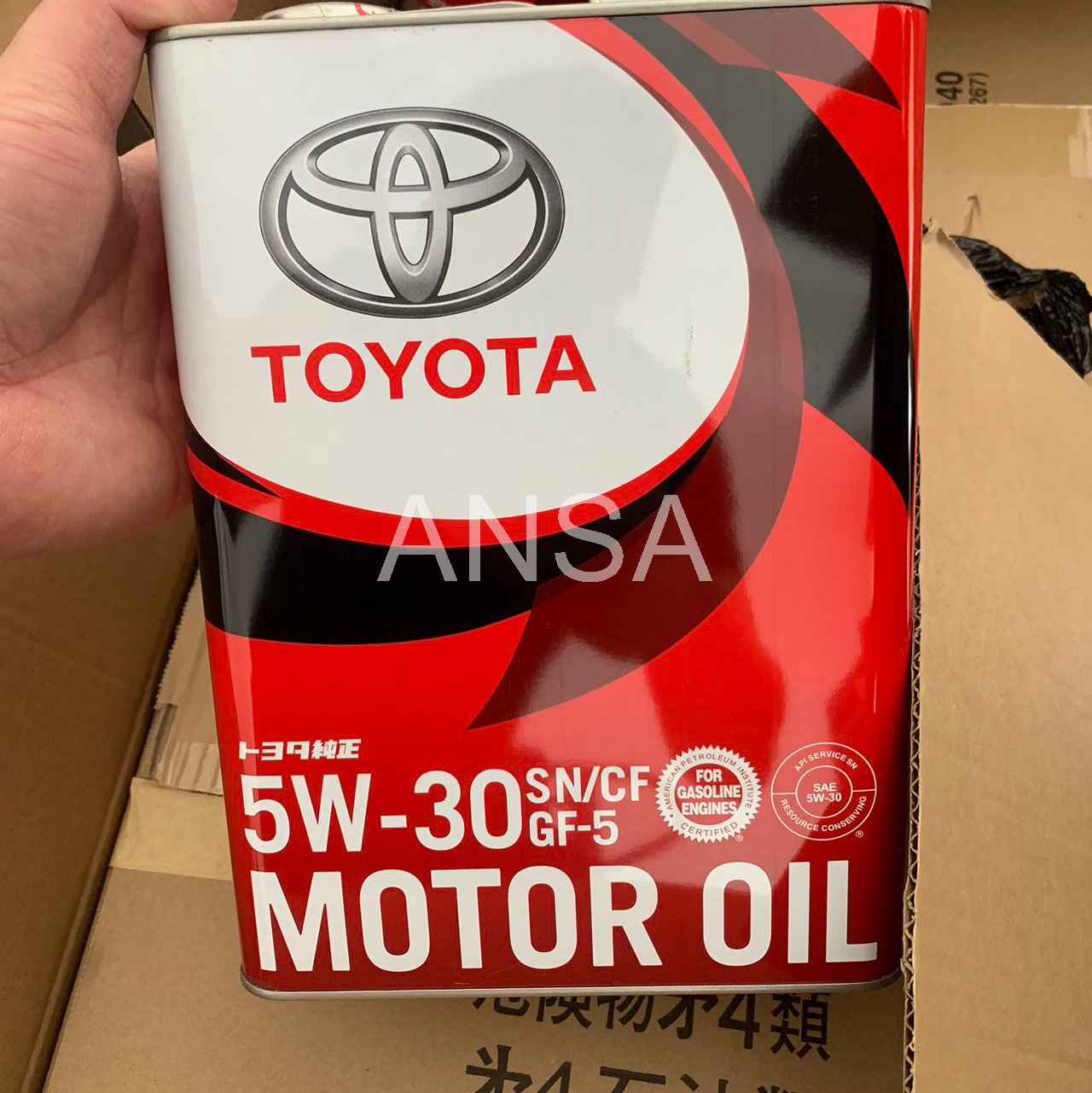 Toyota Engine Oil 5W-30 Full Synthetic SN/CF Lubricants Oil For Toyota 08880-10705